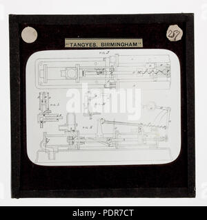 77 lantern slide - Tangyes Ltd, Diagramma, circa 1910 (2) Foto Stock