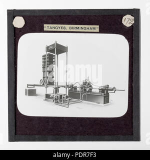 77 lantern slide - Tangyes Ltd, idraulico Alfalfa premere, circa 1910 Foto Stock