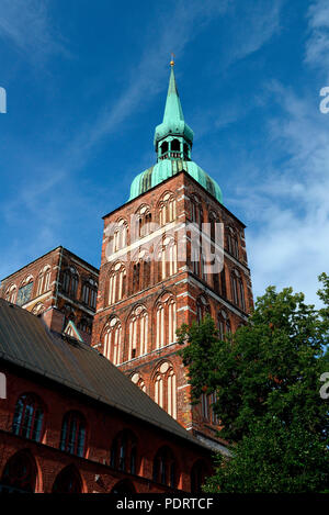 Nikolaikirche, Stralsund, Meclenburgo-Pomerania Occidentale, Deutschland, Europa Foto Stock