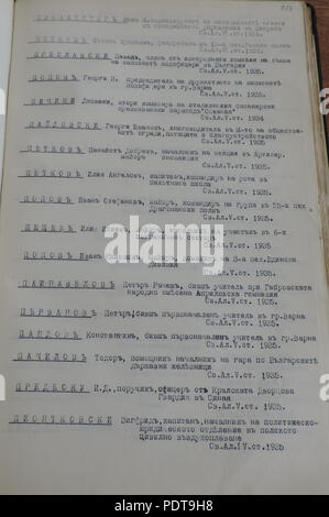 58 BASA-3K-2-123-253-Destinatari del bulgaro Ordine di San Alexander, 1912-1935 Foto Stock