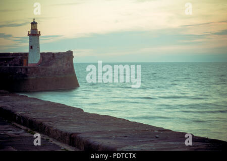 Imbarcazioni del porto Tramonto Foto Stock