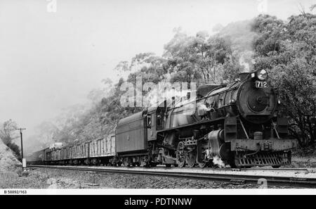 195 South Australian Ferrovie 712, Eden Hills, Australia del Sud, 1951 Foto Stock