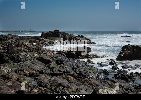 Praia ds Luz, Foz, Porto, Portogallo Foto Stock