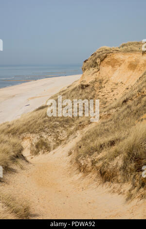 Red Cliff, Kampen, Sylt, Nord Frisone Isola, Frisia settentrionale, Schleswig-Holstein, Germania, Europa Foto Stock