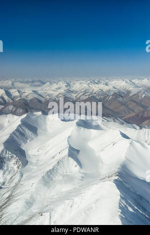 Vista aerea della montagna, Ladakh, India Foto Stock