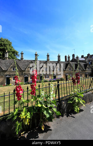 La pietra costruito gli ospizi di carità a Chipping Norton town, Oxfordshire Cotswolds, England, Regno Unito Foto Stock