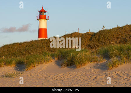 Faro List-Ost sull'isola di Sylt, Germania Foto Stock