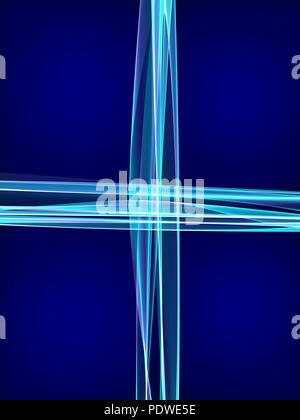 Colore creativo abstract business onda fiamma sfondo con croce Foto Stock