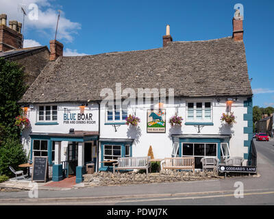 Il Blue Boar pub e sala da pranzo, Chipping Norton Oxfordshire UK Foto Stock
