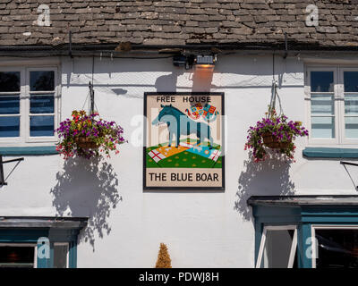 Il Blue Boar pub e sala da pranzo, Chipping Norton Oxfordshire UK Foto Stock