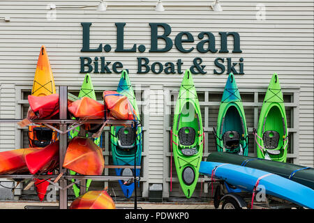 LL Bean flagship store, Freport, Maine, Stati Uniti d'America. Foto Stock