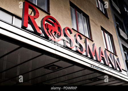 Rossmann drug store segno della catena Foto Stock