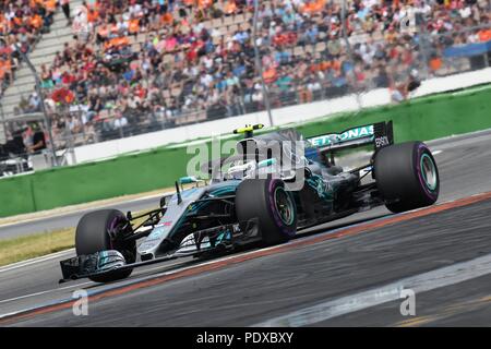 Hockenheim, Deutschland. 21 Luglio, 2018. firo, Formula 1, 21.07.2018 Motorsport, stagione di Formula 1 2018: Hockenheimring, GP di Germania, Valtteri Bottas, Mercedes AMG Petronas Motorsport, | Utilizzo di credito in tutto il mondo: dpa/Alamy Live News Foto Stock