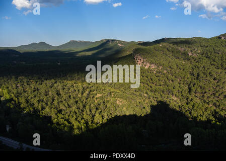 Le montagne della Serrania de Cuenca parco naturale Foto Stock