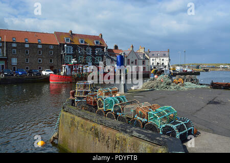 Eyemouth Harbour,Scozia Scotland Foto Stock