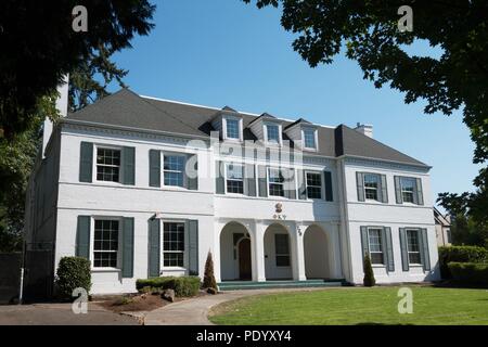 Omega oggi in Aula, per il quarantesimo anniversario del rilascio del film 'Animal House', Eugene, Oregon, Stati Uniti d'America. Foto Stock