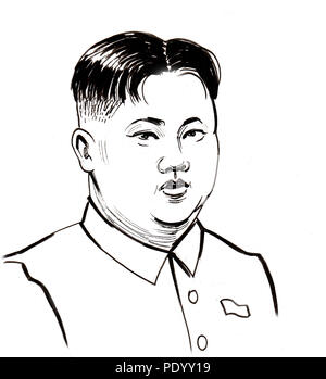 La Corea del Nord leader Kim Jong-Un Foto Stock