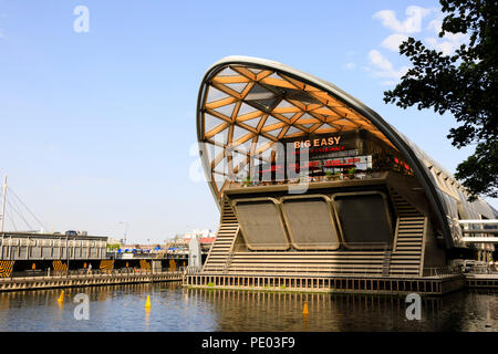 Big Easy crabshack ristorante, Canary Wharf, Londra, Inghilterra Foto Stock