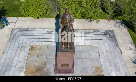 Tomas Garrigue Masaryk Memorial statua presso l'Università di Chicago, Chicago, IL, Stati Uniti d'America Foto Stock