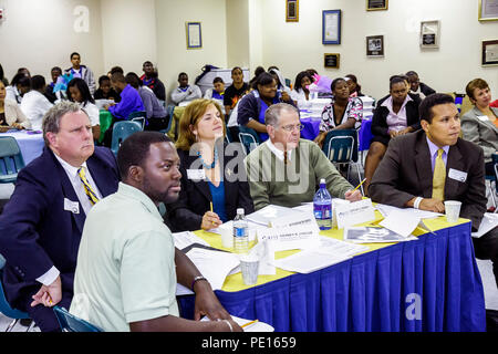 Miami Florida,Liberty City,William Turner Technical Arts High School,Annual business,Plan Competition,presentazione,studenti istruzione studente yo Foto Stock