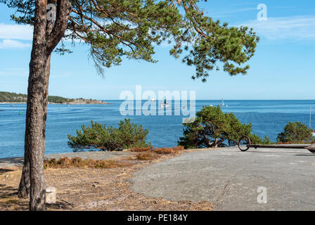 Arcipelago di Stoccolma vista da Sandhamn Foto Stock