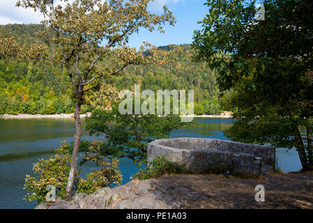 Lac de Kruth-Wildenstein sui Vosgi in Francia Foto Stock