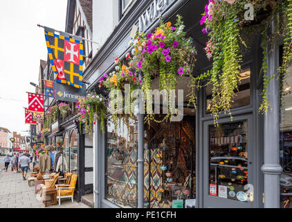 Edifici storici a Tewkesbury, Gloucestershire, England, Regno Unito Foto Stock