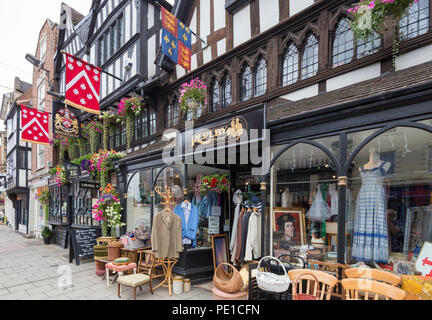 Edifici storici in Church Street, Tewkesbury, Gloucestershire, England, Regno Unito Foto Stock