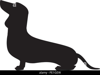 cane del bassotto tedesco Illustrazione Vettoriale