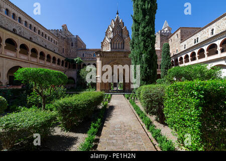 Gudalupe abbey a Caceres, edificio storico in Estremadura, Spagna Foto Stock