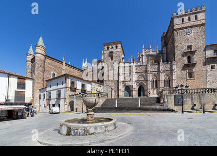 Gudalupe abbey a Caceres, edificio storico in Estremadura, Spagna Foto Stock