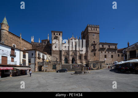 Gudalupe abbey a Caceres, edificio storico in Estremadura, Spagna Foto Stock