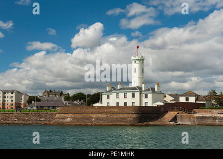 Il segnale Tower Museum di Arbroath, nell'Angus, Scozia. Foto Stock