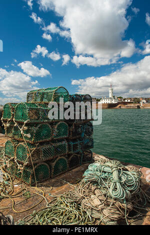 Il segnale Tower Museum di Arbroath, nell'Angus, Scozia. Foto Stock