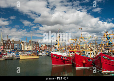 Arbroath Harbour, Arbroath, Angus, Scozia. Foto Stock