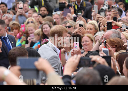 Il Duca e la Duchessa di Sussex sulla loro visita ufficiale a Dublino, Irlanda con: il principe Harry dove: Dublino, il Leinster, Irlanda quando: 11 lug 2018 Credit: David Sims/WENN.com Foto Stock