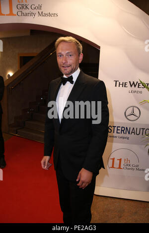 Machern, Germania. 11 Ago, 2018. Christian Lindner è un ospite al XI GRK Carità Golf Masters di Gala in The Westin Hotel Leipzig. Credito: Carl Seidel/dpa-Zentralbild/ZB/dpa/Alamy Live News Foto Stock