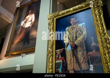 Ritratti di Re Phra Bat Somdet Phra Maha Poraminthra Chulalongkorn Phra Chunla Chom Klao Chao Yu Hua Foto Stock