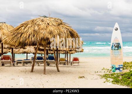 Una vista tipica a Varadero in Cuba Foto Stock