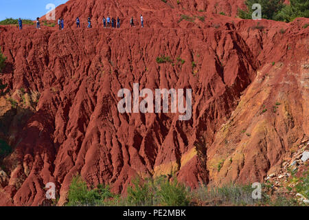 L'Italia, Otranto, laghetto dell'antica cava di bauxite. Visualizza i dettagli di e Foto Stock