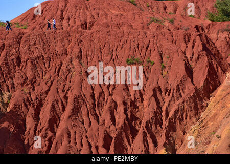 L'Italia, Otranto, laghetto dell'antica cava di bauxite. Visualizza i dettagli di e Foto Stock