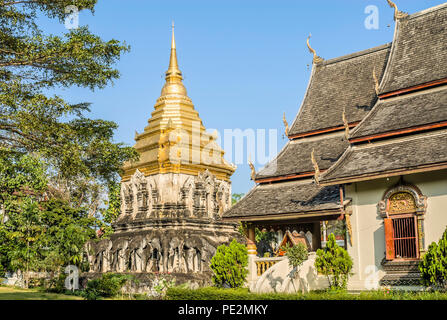 Wat Chiang Man, Chiang Mai, Thailandia Foto Stock