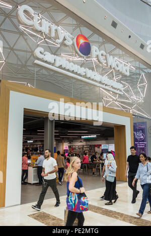 Currys mondo PC store, Westfields Shopping Centre, Ariel Way, Città Bianca, London, W12, Regno Unito Foto Stock