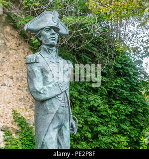 Statua di Orazio Nelson, bastione meridionale, Gibilterra Foto Stock