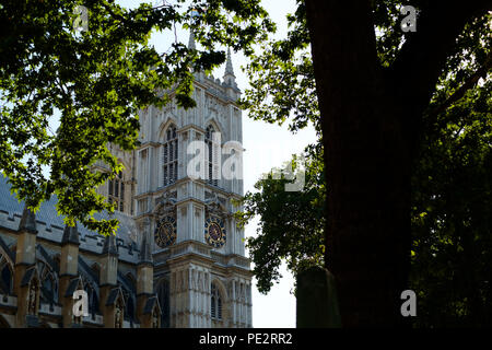 Vista esterna dell'Abbazia di Westminster, Londra 2018 Foto Stock