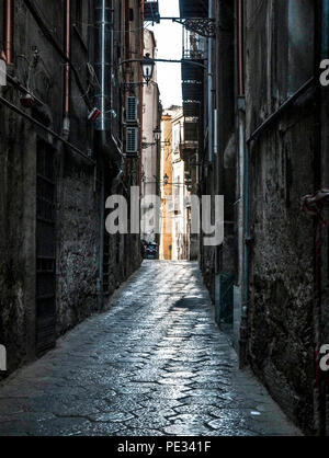 Classic edifici della città vecchia,Palermo,Italia.2013. Foto Stock