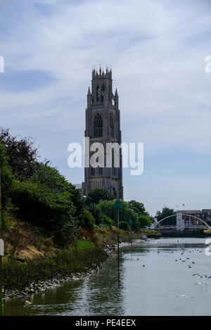 Boston moncone. britannico della torre campanaria più alta, Lincolnshire, Inghilterra Foto Stock