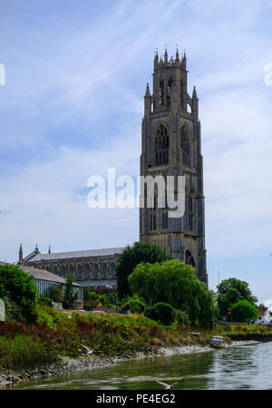 Boston moncone. britannico della torre campanaria più alta, Lincolnshire, Inghilterra Foto Stock