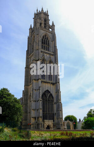 Boston moncone. britannico della torre campanaria più alta, Lincolnshire, Inghilterra Foto Stock