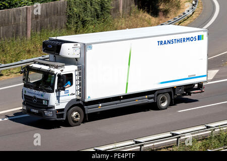 Carrello Transthermos in autostrada Foto Stock